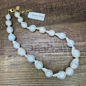 NWT!! Susan Shaw Natural Large Baroque Freshwater Pearl Necklace